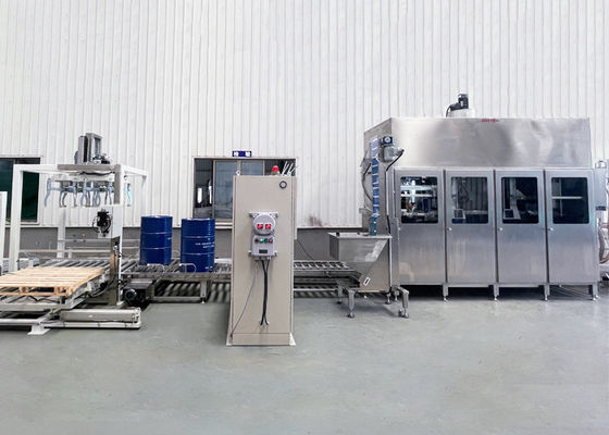High Capacity Drum Paint Filling Machine 50-220kg Filling Capacity 220V/380V 2500kg